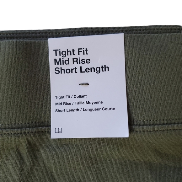 Nike womens tight fit midrise cotton bike shorts olive green size 2X - Picture 4 of 5